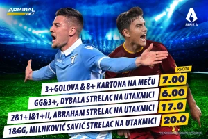 Derbi dela Kapitale, AdmiralBet pita, Lacio ili Roma, Sergej ili Dibala?